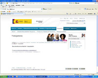 Página del portal de la seguridad social, en la que aparece la foto de varias personas, así como las distintas opciones de documentación que deben entregar los trabajadores a la Seguridad Social.