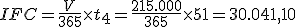 Será igual a las ventas netas del ejercicio entre 365 y todo ello multiplicado por el plazo medio de cobro a clientes expresado en días (expresado en días). El resultado es de 30.041,10.