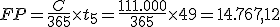 Será igual a las compras netas del ejercicio entre 365 y todo ello multiplicado por el plazo medio de pago a proveedores expresado en días (expresado en días). El resultado es de 14.767,12.