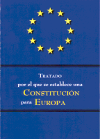 Portada de la Constitución Europea.