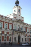 Fachada de la Puerta del Sol, sede del Gobierno de Madrid.