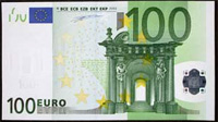 Reverso de un billete de 100 euros. 