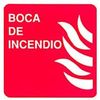 Señal indicativa de boca de incendio.