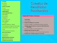 En esta imagen se ven dos tablas con dos presentaciones diferentes de la cuenta de resultados funcional.