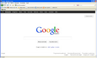 Captura de pantalla del buscador Google.