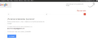Captura de pantalla de gmail que muestra la creación de nuestra cuenta de correo electrónico.