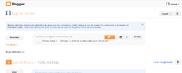 Captura de pantalla de Blogger de google para crear una cuenta.