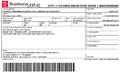 Imagen de un boleto bancario de Bradesco con varias referencias.