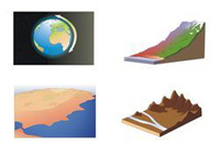 Dibujos sobre los  factores que influyen en el clima.