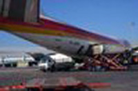 Recogida equipajes. Recogida de equipajes del avión del aeropuerto de Madrid, Barajas.