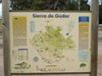 Mapa informativo de la Sierra de Gúdar, Teruel.