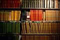 Estantería con muchos libros.