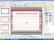 Imagen de la captura de pantalla de un programa de presentaciones gráficas.