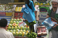 Mercado. Mercado de frutas.