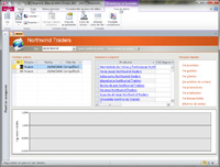 Pantalla principal base de datos Neptuno. Pantalla de Access con pantalla principal en base de datos Neptuno.