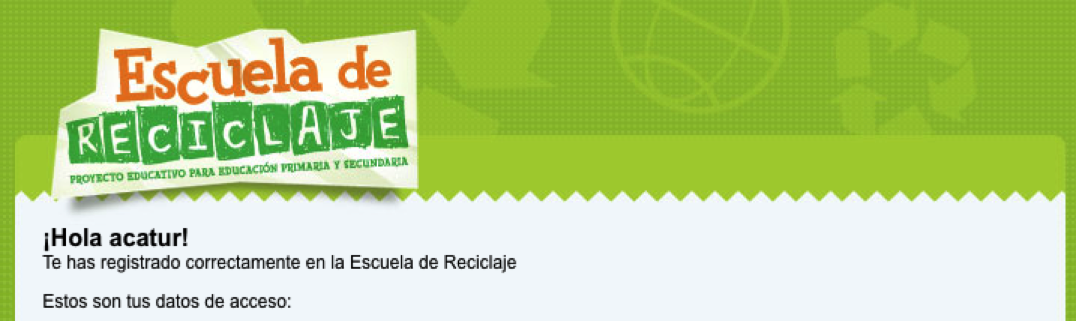 Escuela de reciclaje