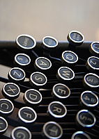 Typewriter. Máquina de escribir antigüa.