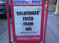 Headline. Anuncio de periódico.