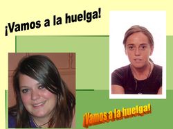 ¡Vamos a la huelga! Eva y Laura aparecen bajo la consigna ¡Vamos a la huelga!