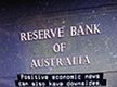 Rótulo a la entrada del Reserve Bank of Australia.