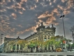 Vista de la Aduana vieja de Barcelona desde la plaza de Colón.