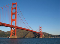 Vita desde la orilla del Puente Golden Gate. San Francisco. Estados Unidos.