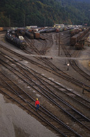 Panorámica de un nudo ferroviario.