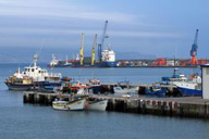 Puerto. Vista panorámica de un puerto.
