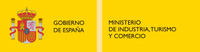 Logo Ministerio de Industria, Turismo y Comercio. Logotipo en amarillo donde aparece en la parte izquierda las palabras “Gobierno de España” y en la parte derecha “Ministerio de Industria, Turismo y Comercio”.
