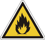 Peligro, materiales comburentes. Señal de peligro (comburentes).