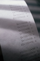 Listado de costes. Lista impresa de costes de almacén.