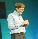 Bill Gates. Bill Gates en una conferencia.