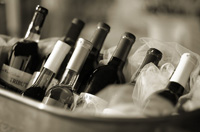 The best wines are produced in the South of Spain. Botellas de vino.