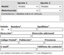 Un formulario con diferentes casillas donde se piden datos como el nombre, dirección, teléfono,...