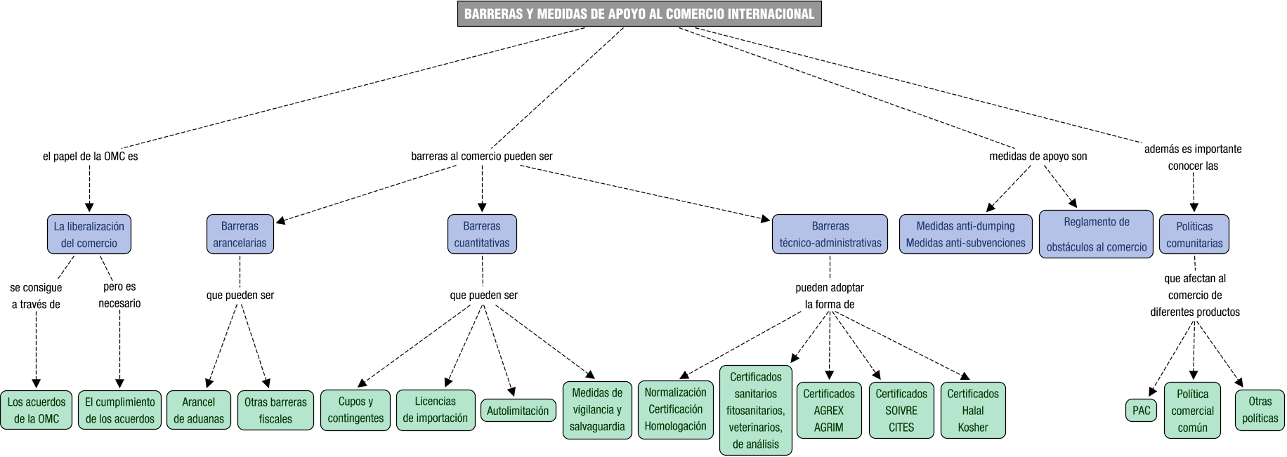 Descripción del mapa conceptual de GACI03