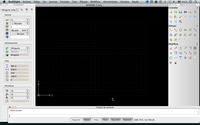 Rejilla. n la imagen se muestra la rejilla de los programas DAO, en este caso de DraftSight, empleada como ayuda al dibujo.