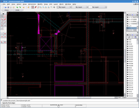 Imagen con algunos de los elementos clásicos de uso en cualquier software de diseño por ordenador, en este caso QCAD.