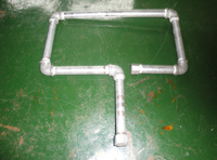 Imagen que muestra un circuito cerrado de acero galvanizado.
