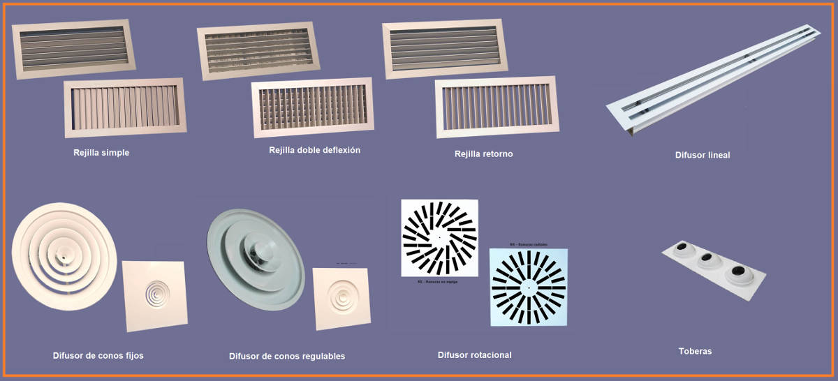 Rejillas y difusores