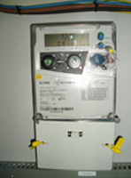 Imagen de contador de electricidad electrónico.