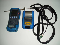Analizador de gases de combustión digital con impresora.