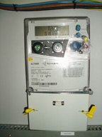 Imagen de contador de lectricidad electrónico.
