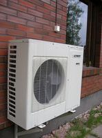 Foto de unidad exterior de climatizador.