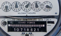 Imagen de contador eléctrico de energía activa.
