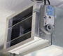 Imagen de rejilla motorizada para conducto de ventilación.