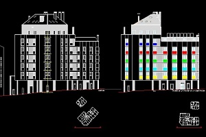 Imagen de las fachadas de un edificio.