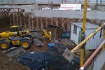Imagen de almacén, parque de maquinaria y caseta de obra