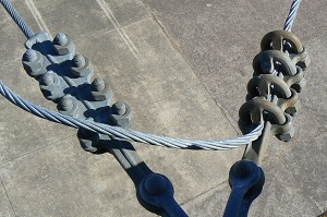 Imagen de un cable fabricado en acero galvanizado.