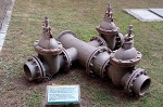 Imagen de válvulas de compuerta de 200 mm.
