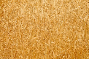 Imagen de un tablero de virutas OSB.